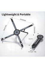 Load image into Gallery viewer, Laptop/Notebook/Macbook Uyumlu Yüksek Kalite Katlanabilir Taşınabilir Çantalı Metal Masa Üstü Standı