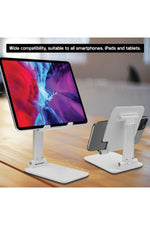 Load image into Gallery viewer, Tablet/Telefon Standı Taşınabilir Katlanabilir Yükseklik Ayarlı Ofis/Ev İçin uygun Telefon Tutucu