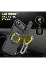 Load image into Gallery viewer, iPhone 17 Air Uyumlu Kılıf Kamera Korumalı Sürgülü 360 Dönebilen Magsafe Stand Renkli Tank Kapak