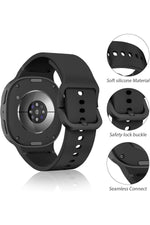 Load image into Gallery viewer, Samsung Galaxy Watch 8 40mm/44mm/Classic 46mm Uyumlu Kordon Liquid Same Leke Tutmayan Silikon Kordon