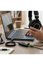 Load image into Gallery viewer, USB To 3.5mm Jack Çevirici USB To Kulaklık Mikrofon Ses Kartı Stereo Adaptör Notebook PC Dönüştürücü