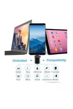 Load image into Gallery viewer, Type-C To USB 3.0 + Type-C OTG & Kulaklık Dönüştürücü –2 in 1 Çoklu Kullanım Metal Çevirici Adaptör
