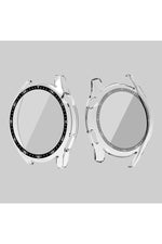 Load image into Gallery viewer, Huawei GT5 46mm Uyumlu Kılıf Şeffaf Kasa ve Ekran Koruyucu Sert Pvc Plastik Ekran Kasa Koruma Kapak
