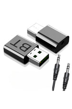 Load image into Gallery viewer, Araç içi Bluetooth Kiti USB 3.5mm Jack Bluetooth Receiver Aux Kablo Wireless Araç Kiti Kablosuz Kit