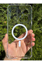 Load image into Gallery viewer, Xiaomi Redmi 15C Uyumlu Kılıf Sert Sararmaz Magsafe Kamera Korumalı Dayanıklı Şeffaf Kapak