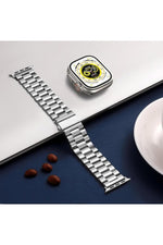 Load image into Gallery viewer, Apple Watch 9 8 7 6 5 4 3 2 1 Se 38mm/40mm/41mm Uyumlu Kordon Ayarlanabilir Parlak Metal Paslanmaz