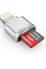 Load image into Gallery viewer, Lightning To Micro SD/TF Card Reader iPad/iPhone 14/13/12/11/X/Pro Max/Plus Uyumlu Metal Çevirici