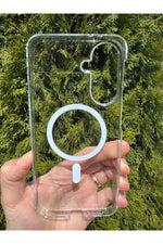 Load image into Gallery viewer, Samsung Galaxy A37 Uyumlu Kılıf İnce Sert Sararmaz Magsafe Kamera Kenar Koruyucu Dayanıklı Kapak