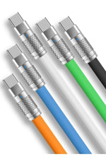 Load image into Gallery viewer, Usb To Type-c 120w 6a Turbo Hızlı Şarj Ve Data Kablosu Samsung Xiaomi Android Uyumlu Esnek Kopmaz