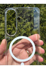 Load image into Gallery viewer, Samsung Galaxy S26 Uyumlu Kılıf İnce Sert Sararmaz Magsafe Kamera Kenar Koruyucu Dayanıklı Kapak