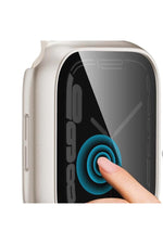 Load image into Gallery viewer, Apple Watch 45mm Uyumlu Kılıf Ekran ve Kasa Koruma Hayalet/Privacy Gizlilik Özellikli Kasa Koruyucu