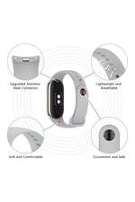 Load image into Gallery viewer, Xiaomi Mi Band 8 Uyumlu Kordon Liquid Silikon Ayarlanabilir Renkli Lekelere Dayanıklı Lansman Kordon