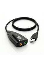 Load image into Gallery viewer, USB To 3.5mm Jack Çevirici USB To Kulaklık Mikrofon Ses Kartı Stereo Adaptör Notebook PC Dönüştürücü