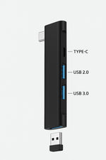 Load image into Gallery viewer, iPad/iPhone/Macbook Uyumlu Type-C To 3x USB 1x Type-C Çevirici Dönüştürücü Çoğaltıcı Metal Dayanıklı