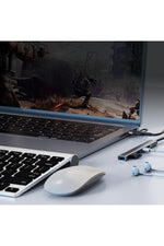 Load image into Gallery viewer, PC/iPad/Macbook/iPhone 15 Plus/16/17 Pro Max Uyumlu Type-C/USB To USB/Type-C/3.5mm Jack Çevirici HUB