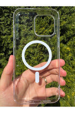 Load image into Gallery viewer, iPhone 14 Pro Max Uyumlu Kılıf Sert Sararmaz Magsafe Kamera Kenarı Koruyucu Dayanıklı Kapak