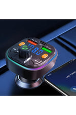 Load image into Gallery viewer, Bluetooth Araç Kiti Araç Fm Transmitter USB Type-C SD Kart MP3 PD Flash Için Uygun Çakmaklık Girişli