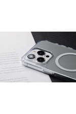 Load image into Gallery viewer, iPhone 16 Uyumlu Kılıf Buzlu Mat Sararmaz Magsafe Kablosuz Şarj Destekli Hoparlör Filtreli
