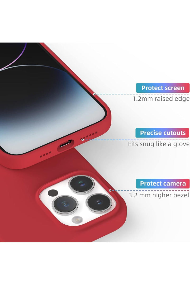 Yüksek Kaliteli iPhone 13 Pro Uyumlu Kılıf Liquid Silikon Renkli Mat Lekelere Dayanıklı Kaymaz