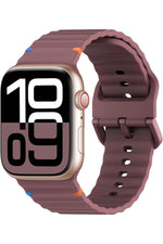Load image into Gallery viewer, Apple Watch 42/44/45/46/49mm Uyumlu Kordon Esnek Silikon Suya ve Toza Dayanıklı Renkli Ayarlanabilir