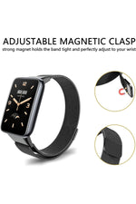 Load image into Gallery viewer, Xiaomi Mi Band 7 Pro Uyumlu Kordon Ayarlanabilir Mıknatıslı Metal Hasır Manyetik Paslanmaz Kordon