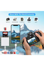 Load image into Gallery viewer, İphone 14/13/12/11/8/7/6/mini/plus/pro/max Uyumlu Lightning To Sd/micro Sd/tf Kart Okuyucu Çevirici