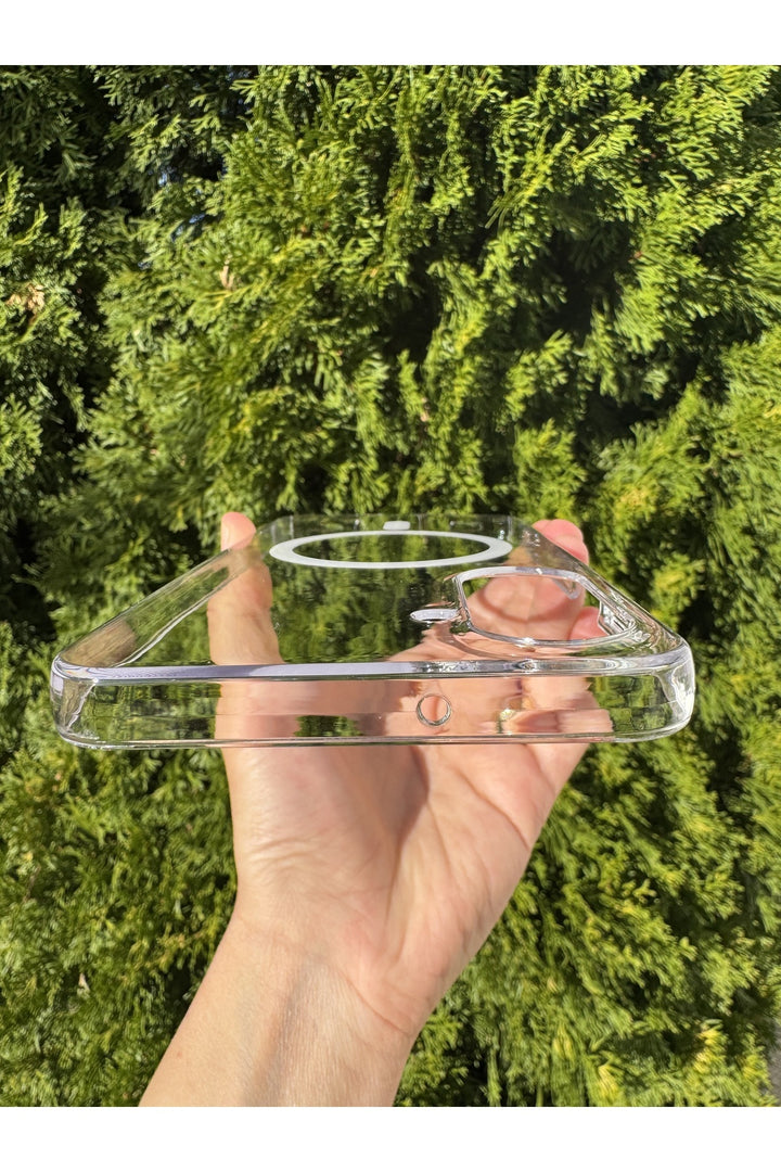 Samsung Galaxy A55 Uyumlu Kılıf İnce Sert Sararmaz Magsafe Kamera Kenarı Koruyucu Dayanıklı Kapak