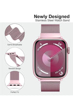 Load image into Gallery viewer, Apple Watch 9 8 7 6 5 4 3 2 1 Se 38mm/40mm/41mm Uyumlu Kordon Mıknatıslı Ayarlanabilir Metal Kordon