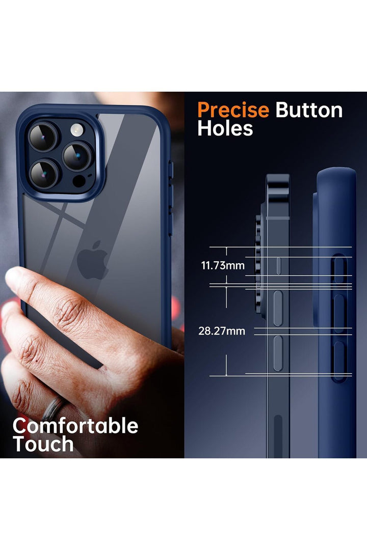 iPhone 15 Pro Max Uyumlu Kılıf Kamera Çevresi Metal Sararmaya Karşı Dayanıklı Koruyucu Silikon Kapak