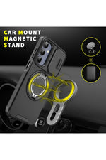 Load image into Gallery viewer, Samsung Galaxy A56 Uyumlu Kılıf Kamera Korumalı Sürgülü 360 Dönebilen Magsafe Stand Tank Kapak
