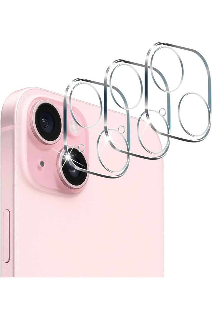 iPhone 13 Uyumlu Şeffaf Kamera Lens Koruyucu Temperli Cam Dayanıklı Kamera Lens Koruma