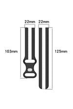 Load image into Gallery viewer, Huawei Watch GT/GT2E/GT2/GT2 Pro/GT3/GT3 Pro/GT4 46mm Uyumlu Renkli Çizgili Silikon Kordon