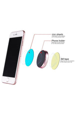 Load image into Gallery viewer, Çok Amaçlı Mıknatıslı Telefon Tutucu Araç İçi Masaüstü Duvar Tipi Kenarları Metal Mini Manyetik