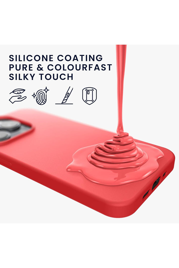Yüksek Kaliteli iPhone 13 Pro Uyumlu Kılıf Liquid Silikon Renkli Mat Lekelere Dayanıklı Kaymaz
