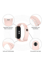 Load image into Gallery viewer, Xiaomi Mi Band 8 Uyumlu Kordon Liquid Silikon Ayarlanabilir Renkli Lekelere Dayanıklı Lansman Kordon