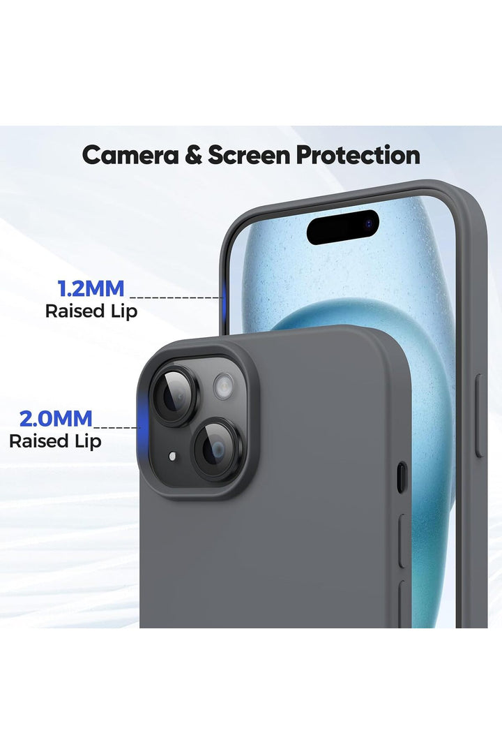 Yüksek Kaliteli iPhone 15  Uyumlu Kılıf Liquid Silikon Renkli Mat Lekelere Dayanıklı Kaymaz