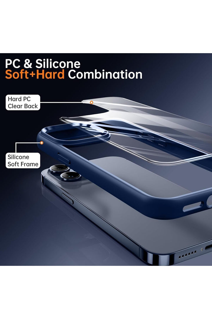 iPhone 15 Pro Max Uyumlu Kılıf Kamera Çevresi Metal Sararmaya Karşı Dayanıklı Koruyucu Silikon Kapak