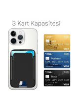 Load image into Gallery viewer, iPhone 12/13 Mini/14/15 Plus/16/17 Pro Max Uyumlu Magsafe Kartlık 3 Kart Kapasiteli Stand Olabilir