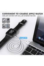 Load image into Gallery viewer, Apple Watch 9 8 7 6 5 4 3 Uyumlu Şarj Cihazı Manyetik Şarj Kablosu Usb Kablo Şarj Aleti