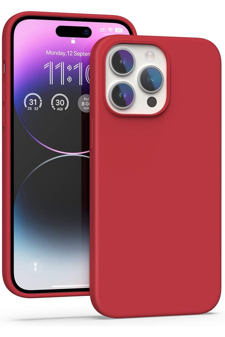 Yüksek Kaliteli iPhone 13 Pro Uyumlu Kılıf Liquid Silikon Renkli Mat Lekelere Dayanıklı Kaymaz