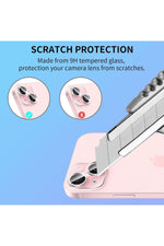 Load image into Gallery viewer, iPhone 13 Uyumlu Şeffaf Kamera Lens Koruyucu Temperli Cam Dayanıklı Kamera Lens Koruma