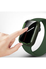 Apple Watch 45mm Uyumlu Ekran Koruyucu Kırılmaya ve Darbelere Karşı Dayanıklı Esnek Nano Tam Koruma