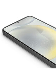 Samsung Galaxy S24/S25 Uyumlu Ekran Koruyucu Temperli Cam Kenarları Kavisli Parmak İzi için Uygun