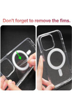 Load image into Gallery viewer, Samsung Galaxy S22 Uyumlu Kılıf Kamera Çıkıntılı Şeffaf Magsafe Kılıf Kablosuz Şarj Destekli Kapak