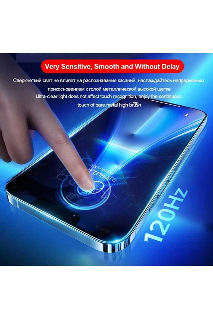 iPhone 12 Uyumlu Ekran Koruyucu Takma Aparatlı Kolay Kurulum Darbelre Dayanklı Temperli Cam