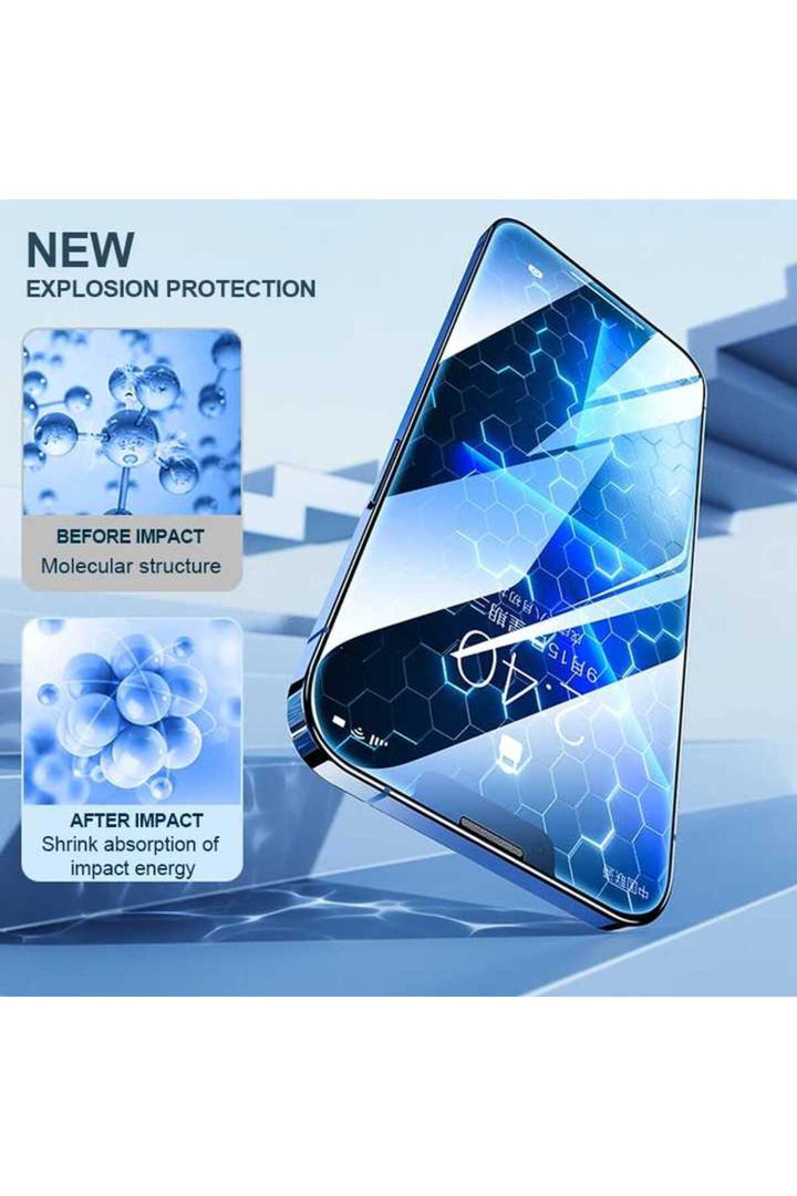 iPhone 12 Uyumlu Ekran Koruyucu Takma Aparatlı Kolay Kurulum Darbelre Dayanklı Temperli Cam