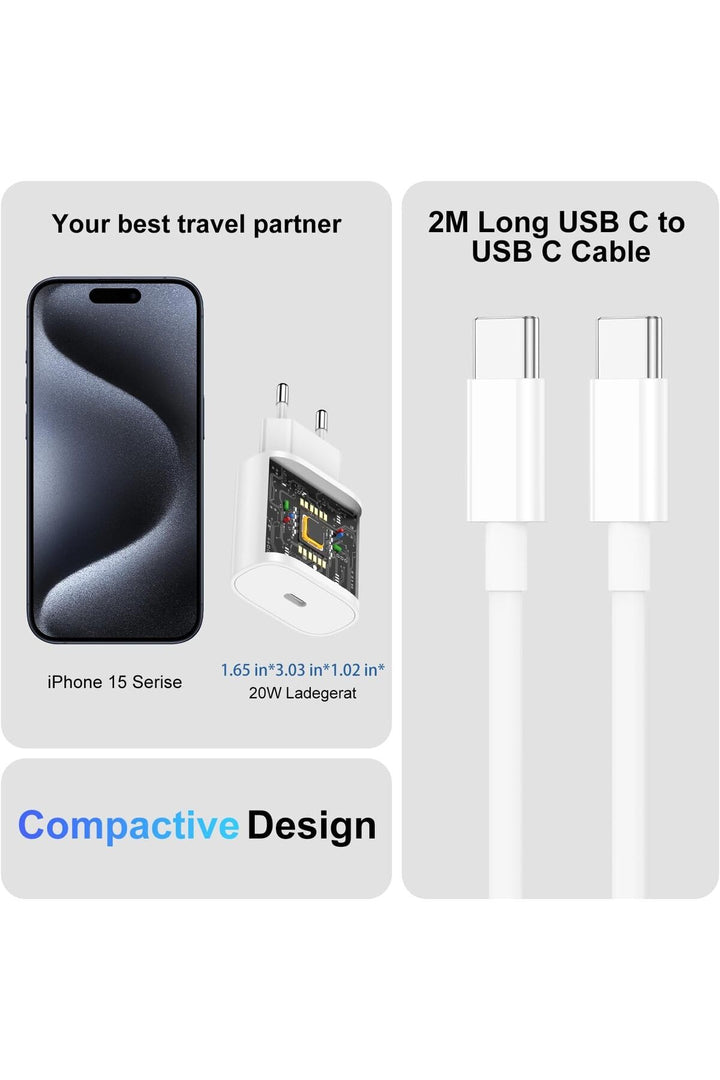 Apple Ipad Iphone 15/16 Plus/17 Pro Max Uyumlu 20w Hızlı Şarj Usb-c Type-c Pd Şarj Cihazı Şarj Aleti