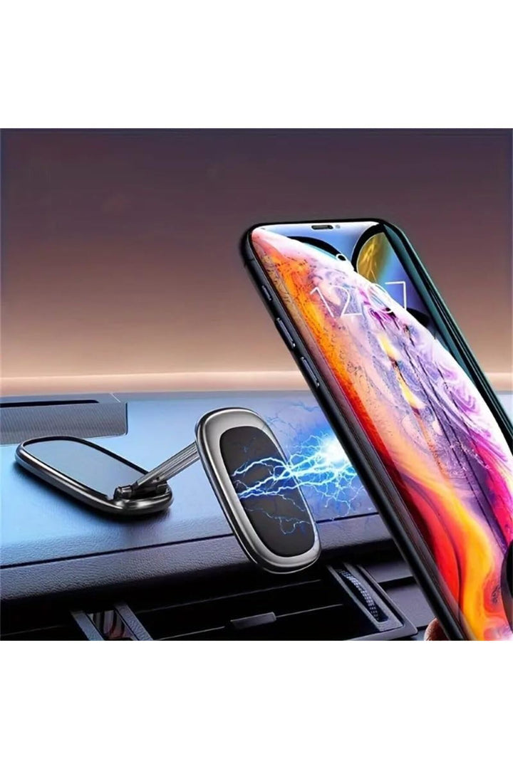Tüm Telefonlarla Uyumlu Araç içi Telefon Tutucu Güçlü Mıknatıslı Dönebilen Ayarlanabilir Katlanabilr