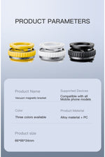 Load image into Gallery viewer, iPhone 17/16/15/14/13/12/11/Air/Mini/Plus/Pro Max Uyumlu Vakumlu Magsafe Katlanabilir Telefon Tutucu