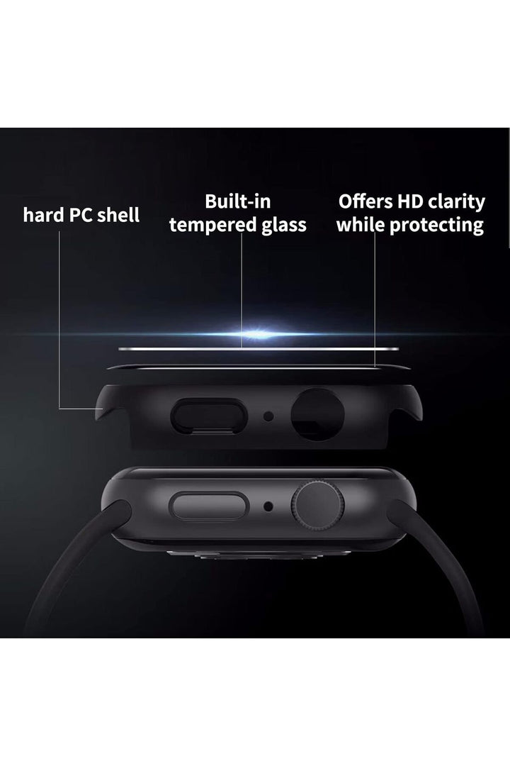 Apple Watch Watch 10 Serisi 42mm Uyumlu Kılıf Kasa ve Ekran Koruyucu Guard Case Renkli Kasa Koruma